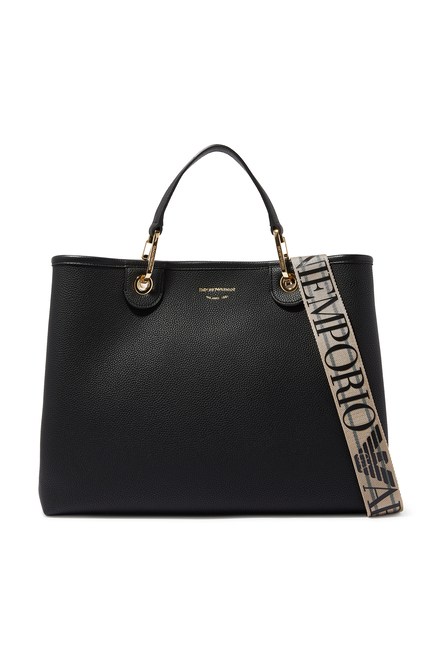 Emporio Armani Faux Leather Shopping Bag